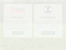 Tablet Screenshot of dreamnightmaregolf.com